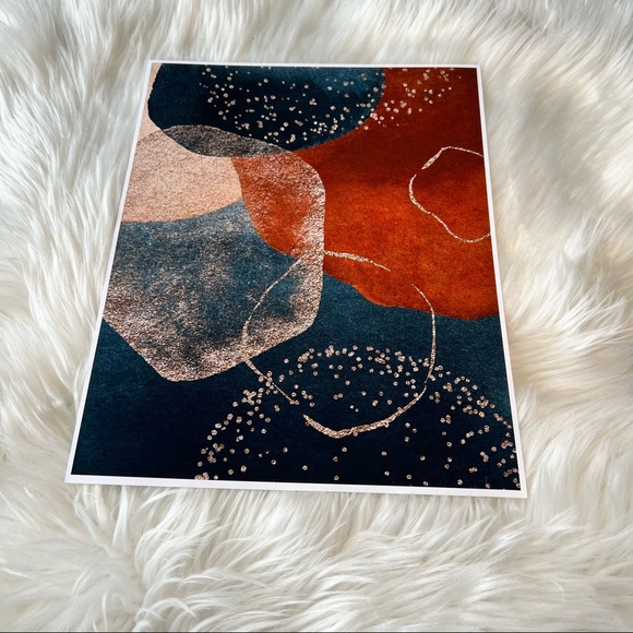 Modern Abstract Shape Wall Art Poster Print UNFRAMED. - Picture 9 of 14